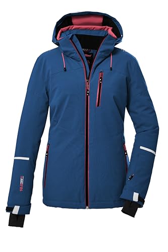 killtec Damen Skijacke/Funktionsjacke mit abzippbarer Kapuze und Schneefang KSW 81 WMN SKI JCKT, schwarz blau, 46, 39746-000 im Sale